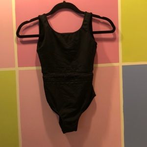 A black leotard